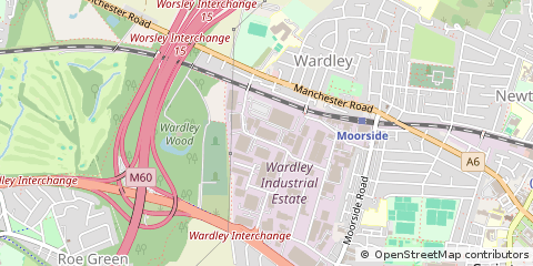 Map of Worsley, Manchester