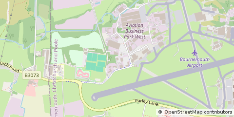Map of Christchurch, Dorset