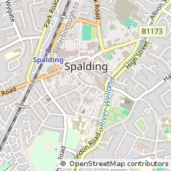 Map of Spalding, Lincolnshire