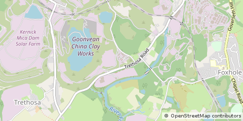 Map of ST. Austell, Cornwall