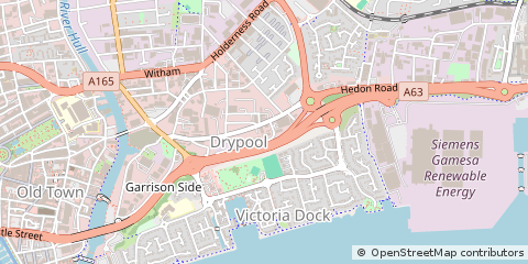 Map of Kingston Upon Hull, East Yorkshire