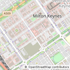 Map of Milton Keynes, Buckinghamshire