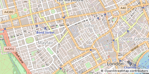 Map of London, East Sussex