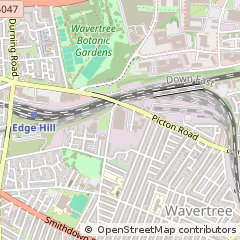 Map of Liverpool, Merseyside