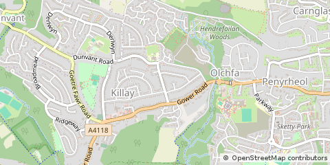 Map of Swansea