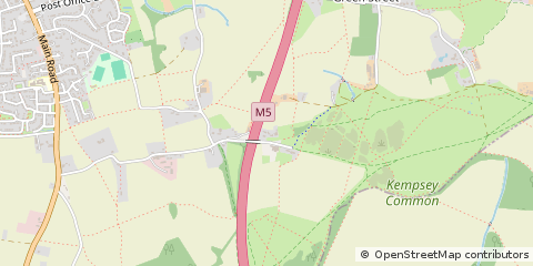 Map of Worcester, Worcestershire