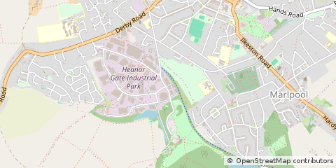 Map of Heanor, Derbys