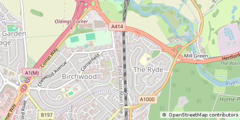 Map of Hatfield, Hertfordshire