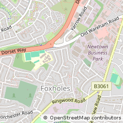 Map of Poole, Dorset