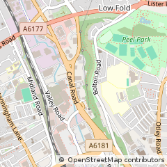 Map of Bradford, West Yorkshire
