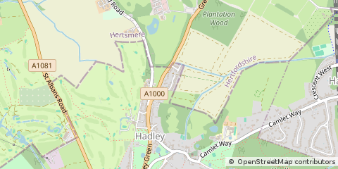 Map of Barnet, Herts