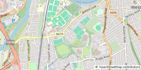 Map of Nottingham, Nottinghamshire