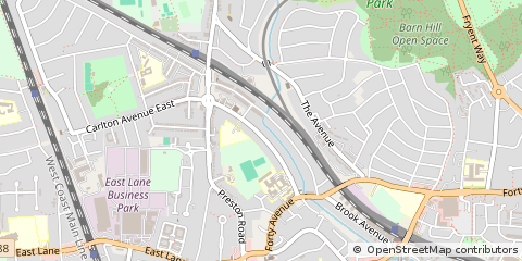 Map of Wembley, Middlesex