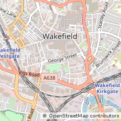 Map of Wakefield, West Yorkshire