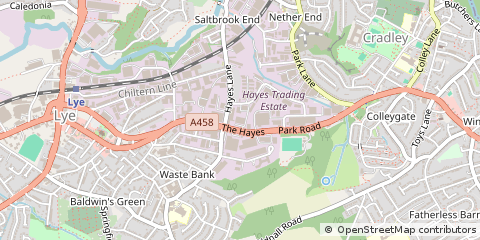 Map of Stourbridge, West Midlands