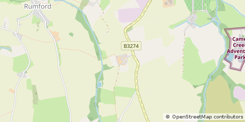 Map of Wadebridge, Cornwall