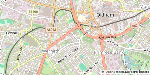 Map of Oldham