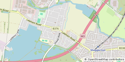 Map of Shepperton, Middlesex