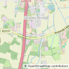 Map of Horley, Surrey