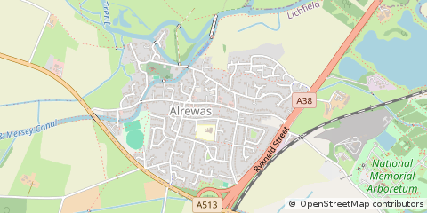 Map of Burton on Trent