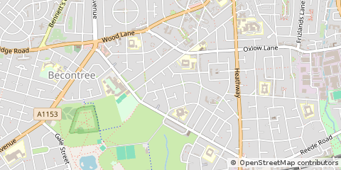 Map of Dagenham