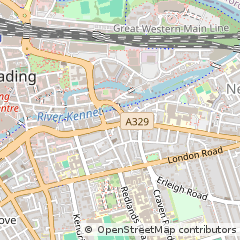 Map of Reading, Berkshire