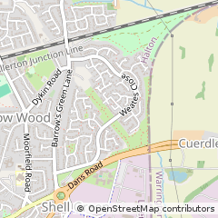 Map of Widnes, Cheshire