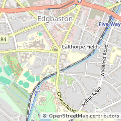 Map of Birmingham, West Midlands