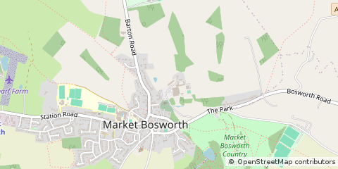 Map of Nuneaton, Warwickshire