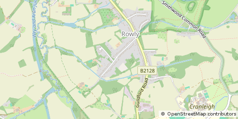 Map of Cranleigh, Surrey