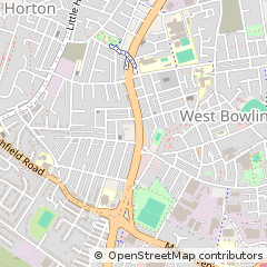 Map of Bradford, West Yorkshire