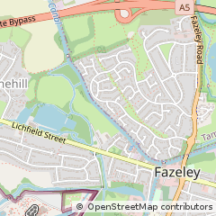 Map of Tamworth, Staffordshire