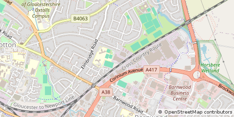 Map of Gloucester