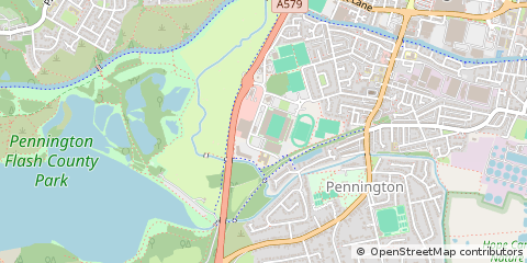 Map of Leigh, Lancashire