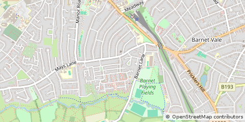Map of Barnet