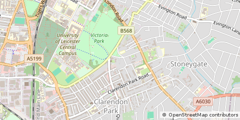 Map of Leicester