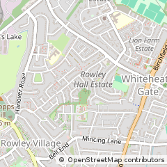 Map of Rowley Regis, West Midlands
