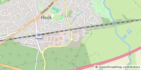 Map of Hook, Hampshire