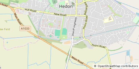 Map of Hull, East Riding of Yorkshire