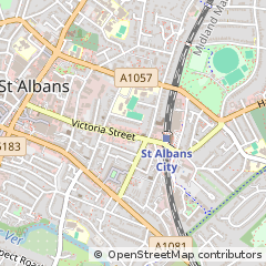 Map of ST. Albans, Hertfordshire