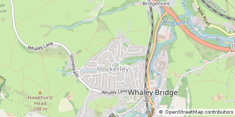Map of High Peak, Derbyshire