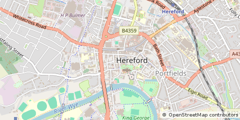 Map of Hereford