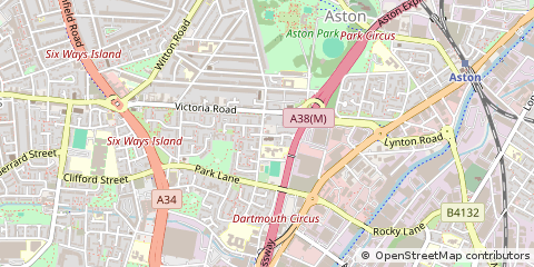 Map of Birmingham, West Midlands