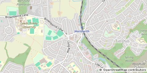 Map of Leeds, West Yorkshire