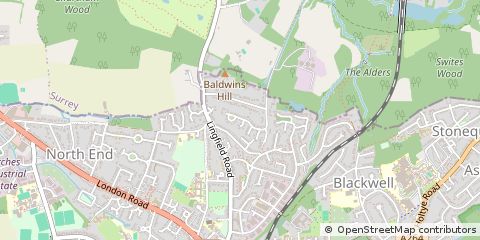 Map of East Grinstead, West Sussex