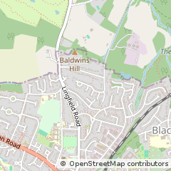 Map of East Grinstead, West Sussex