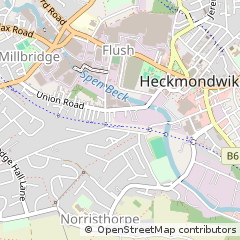 Map of Liversedge, West Yorkshire