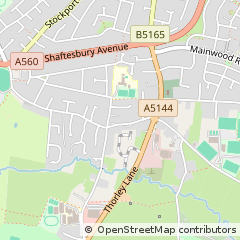 Map of Altrincham, Cheshire