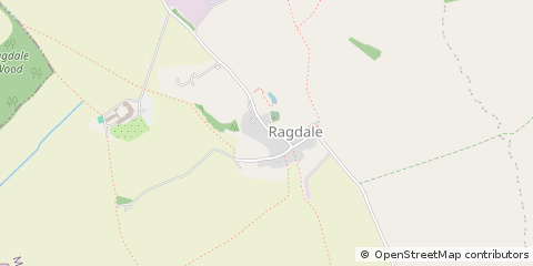 Map of Ragdale, Melton Mowbray, Leicestershire