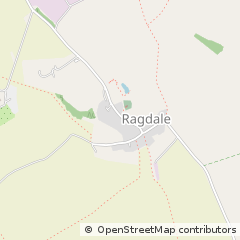 Map of Ragdale, Melton Mowbray, Leicestershire